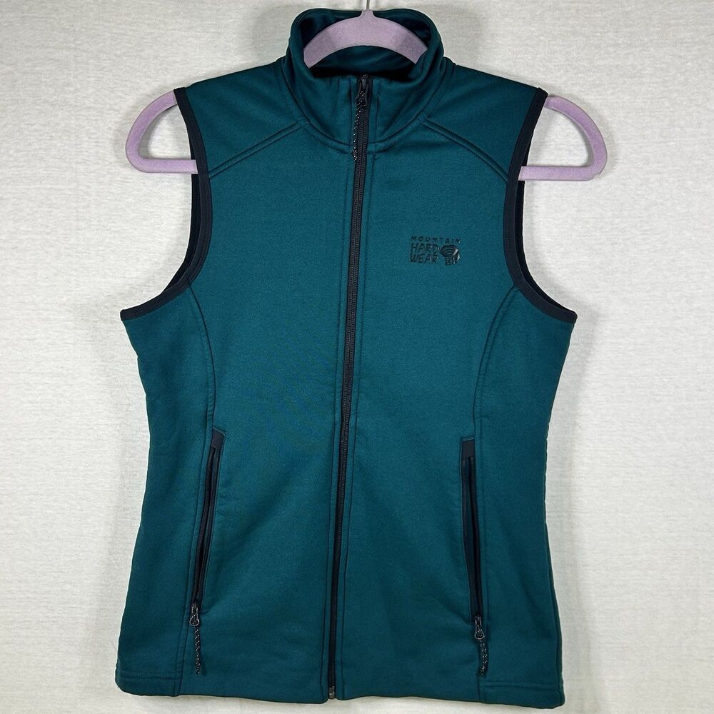 Mountain hardware Sendura Teal Fleece Vest Full Zip Women’s Xs